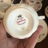 Bone China Floral Teacups and Saucers Ten Piece Lot - 7