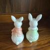 Pair of Ceramic Bunny Figurines - 2