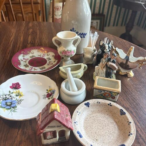 Assorted Decorative Miniature Ceramics and Dishes