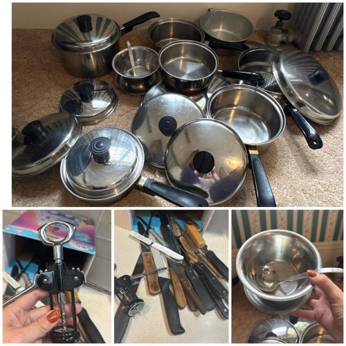 Cookware, Bakeware and Kitchen Knife Lot