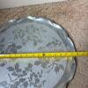 Aluminum Floral-Patterned Serving Tray - 4