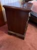 Traditional Mahogany-Wooden Nightstand with Drawers - 2