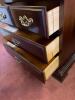 Traditional Mahogany-Wooden Nightstand with Drawers - 7