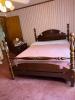Early American Style Queen Size Poster Bed Frame Only - 2