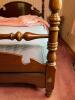 Early American Style Queen Size Poster Bed Frame Only - 7