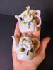 Miniature Porcelain Creamer and Sugar Bowls Japan-Style - 2