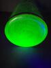 Art Deco-Style Uranium Glass Vase with Silver Overlay - 3