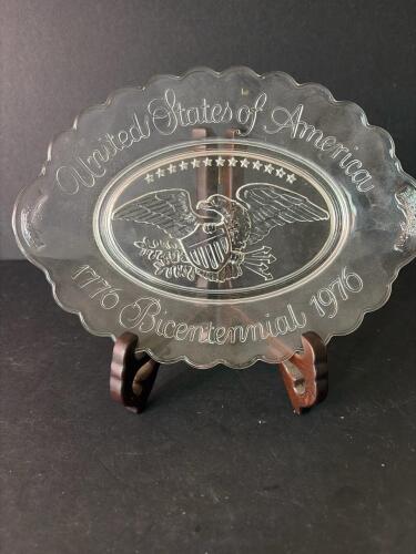 Avon Bicentennial Glass Plate United States of America 1976