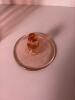 Pink Depression Glass Pitcher, Serving Plate, and Handled Plate - 13