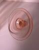 Pink Depression Glass Pitcher, Serving Plate, and Handled Plate - 14