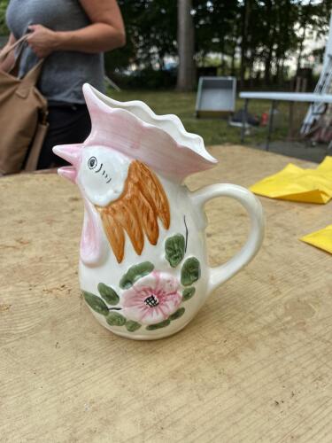 Ceramic Rooster Pitcher