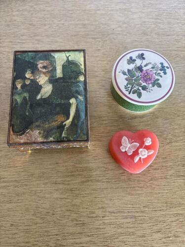 Lot of 3 Decorative Jewelry Boxes