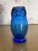 Small Cobalt Blue Art Glass Owl Figurine
