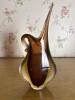 Murano-Style Art Glass Swan Neck Ewer Vase - 4