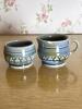 Irish Shamrock Pottery Creamer and Sugar Bowl Set - 8