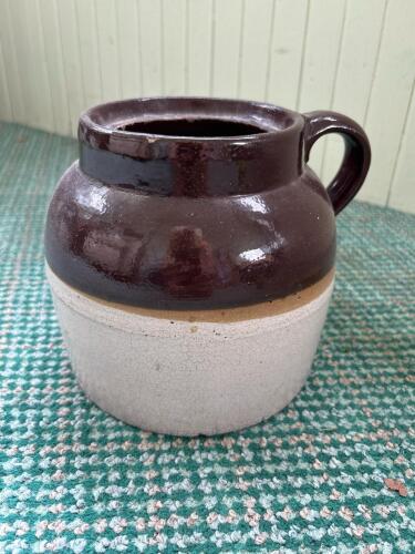 Stoneware Crock Jug With Handle