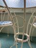 Metal Patio Bistro Table and Chairs Set - 7