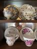 Wall-Mounted Curio Cabinet with Tea Cups - 3