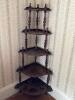 Wooden Corner Whatnot Shelf