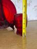 Four Ruby Red Glass Miniatures and Plate Set - 3