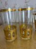 Culver Gold Gilded Glasses and Ice Bucket Set with Tongs - 2