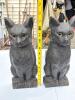 Pair of Cast Iron Cat Andirons in the Manner of Early 20th Century - 5