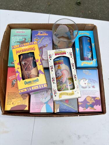 Ten Burger King Disney Collector Series Glasses