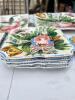 Nine Italian Floral Faience Plates and Tray, Borsato Nove Style - 2
