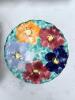 Nine Italian Floral Faience Plates and Tray, Borsato Nove Style - 4