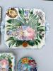 Nine Italian Floral Faience Plates and Tray, Borsato Nove Style - 5