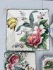Nine Italian Floral Faience Plates and Tray, Borsato Nove Style - 6