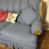 Broyhill Upholstered Sofa With Wood Trim - 2