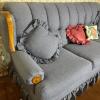 Broyhill Upholstered Sofa With Wood Trim - 3