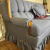 Broyhill Upholstered Sofa With Wood Trim - 11