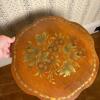 L. Hitchcock Stenciled Pedestal Accent Table - 2