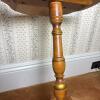 L. Hitchcock Stenciled Pedestal Accent Table - 4