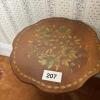 L. Hitchcock Stenciled Pedestal Accent Table - 8