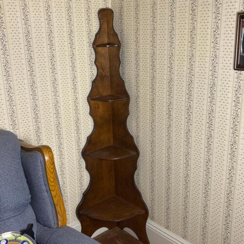 Vintage Wooden Corner Shelf