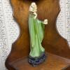 Wony Faux Jade Geisha Woman Figurine - 4