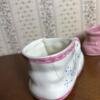 Trio of Ceramic Baby Shoe Planters - 4