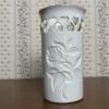 Lenox Porcelain Vase With Heart Cutouts and Embossed Rose