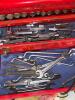 Metal Toolbox With Assorted Hand Tools and Socket Sets - 7