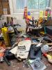 Picker Lot Featuring TWO Workbenches of Items! Plus Storage and Other Finds - 4