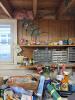 Picker Lot Featuring TWO Workbenches of Items! Plus Storage and Other Finds - 11