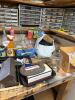 Picker Lot Featuring TWO Workbenches of Items! Plus Storage and Other Finds - 13