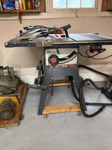 Craftsman 10-Inch Table Saw with Attachments