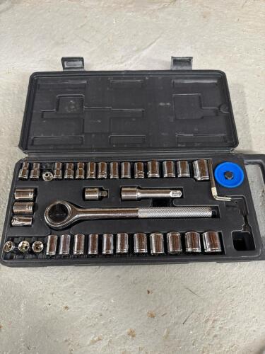 Socket Wrench and Socket Set in Carrying Case