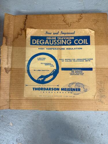 Meissner Color Television Degaussing Coil