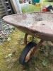 Rustic Metal Wheelbarrow with Single Wheel - 4