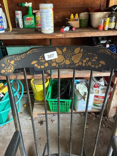 Windsor-Style Painted Rocking Chair With Stenciling